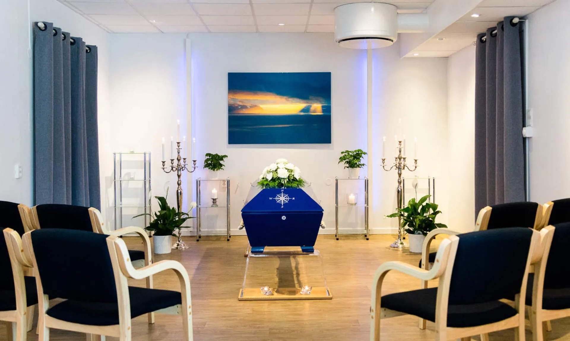 Seremoni med blomster og dekorasjon